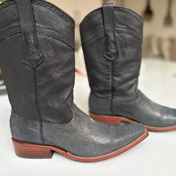 Cuadra Mantarraya pulida negro boots - Picture 3 of 12